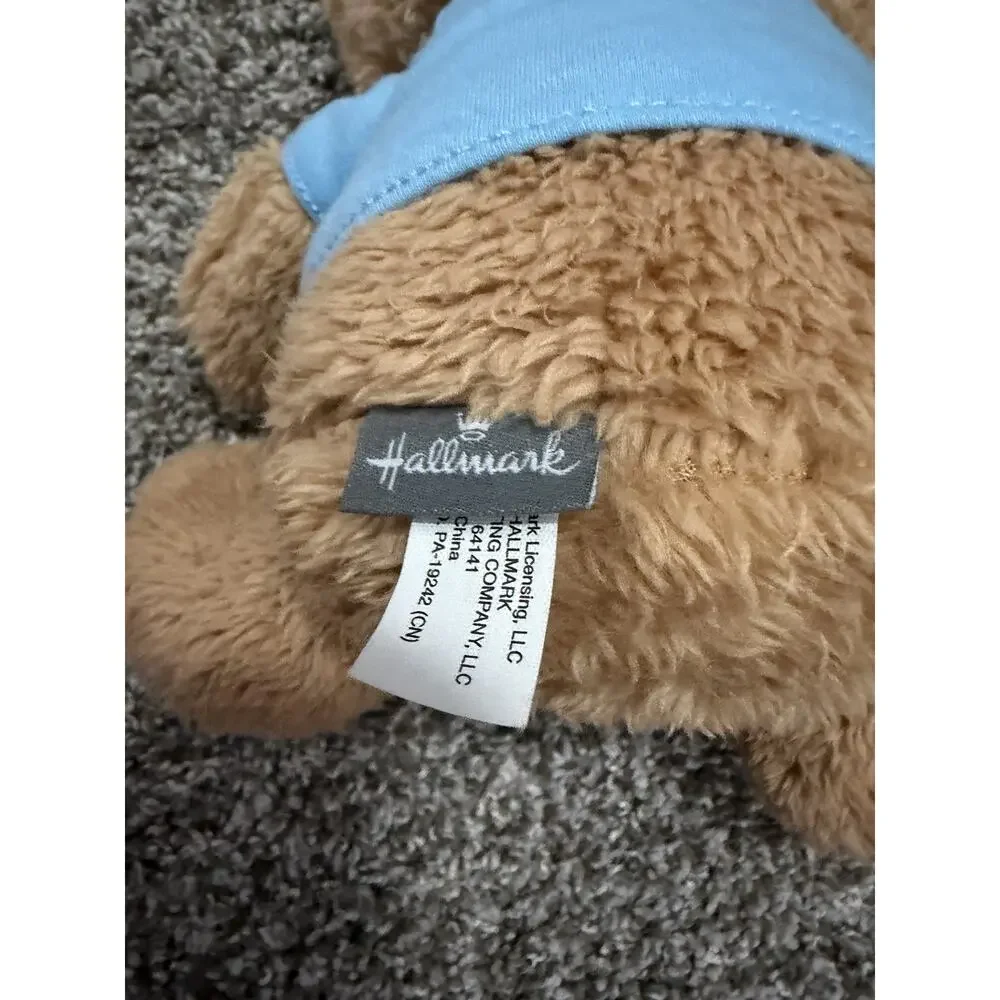 Hallmark itty bittys Love Ya Plush Teddy Bear w/ Blue Shirt With Clothes 8in
